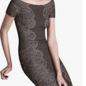 BCBGmaxazria, Kisha Off-The-Shoulder Sheath Dress, size S